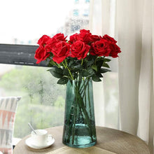 Load image into Gallery viewer, 10-Pack: Nubry Artificial Silk Rose Flower Bouquet