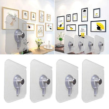 Load image into Gallery viewer, 10 Pcs Punch-Free Non-Marking Strong Adhesive Screw Stickers Wall Picture Hook Invisible Traceless Hardware Drywall Hooks Towel Hook Self Adhesive Key Holder Wall Hook Clothes Coat Robe Hooks Cabinet Closet Door Hanger