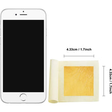 Load image into Gallery viewer, 10-Piece: 4.33cm Edible Gold Leaf Sheets