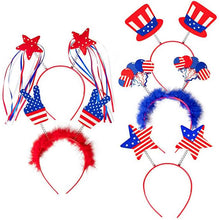Load image into Gallery viewer, 10-Piece: Patriotic Head Boppers Headband