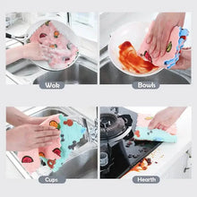 Load image into Gallery viewer, 10-Pieces: Reusable Dish Cellulose Sponge Cloths