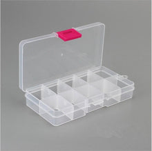 Load image into Gallery viewer, 10 Slots Adjustable Plastic Jewelry Box Storage Case Craft Jewelry Organizer Beads Jewelry Making Jewelry Organizer Adjustable Storage Box Plastic Compartments Organizer for Jewelry