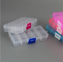 Load image into Gallery viewer, 10 Slots Adjustable Plastic Jewelry Box Storage Case Craft Jewelry Organizer Beads Jewelry Making Jewelry Organizer Adjustable Storage Box Plastic Compartments Organizer for Jewelry