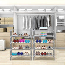 Load image into Gallery viewer, 10-Tier Shoe Rack Shelves 27 Pairs Shoes Organizer