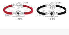 Load image into Gallery viewer, 100 Languages I Love You Couple Bracelets Braided Rope Bracelet Bangle Bracelet Languages Couple Bracelets For Boyfriend And Girlfriend Matching Love Bracelets For Couples I love You Gifts For Him And Her