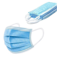 Load image into Gallery viewer, 100-Pack: 3 Layer Disposable Protective Face Masks