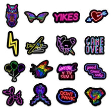 Load image into Gallery viewer, 100-Piece: Cartoon Neon Light Graffiti Stickers