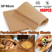 Load image into Gallery viewer, 100-Piece: Parchment Baking Paper Disposable Mats