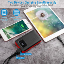 Load image into Gallery viewer, 10000 mAh Portable Powerbank Dual USB Charger Port with LCD Display