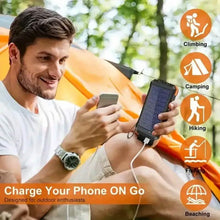 Load image into Gallery viewer, 10000mAh Solar Power Bank with Flashlight
