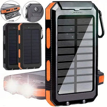 Load image into Gallery viewer, 10000mAh Solar Power Bank with Flashlight