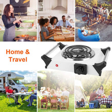 Load image into Gallery viewer, 1000W Electric Burner Portable Coil Heating Hot Plate Stove Countertop