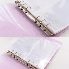 Load image into Gallery viewer, 100/200 Pockets Photo Album 3/5 inches Mini Picture Case Name Card Storage Collect Book Photocard Shiny Clear 6-Ring Binder Cover Refillable Notebook Photo Album