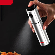 Load image into Gallery viewer, 100ML Stainless Steel Olive Oil Sprayer Spray Bottle Spray Kitchen Cooking Oil Spray BBQ Oil Spray Bottle Oil Sprayer for Cooking Air Fryer Stainless Steel Olive Oil Sprayer Mister 100ML Portable Olive Oil Spray Bottle for BBQ