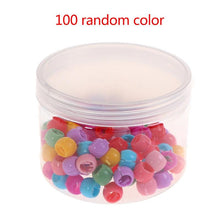 Load image into Gallery viewer, 100Pcs Cute Candy Colors Plastic Hairpins Mini Hair Claw Clips Hair Braids Maker Beads Headwear Gorgeous Hair Accessories For Women