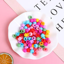 Load image into Gallery viewer, 100Pcs Cute Candy Colors Plastic Hairpins Mini Hair Claw Clips Hair Braids Maker Beads Headwear Gorgeous Hair Accessories For Women