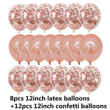 Load image into Gallery viewer, 10/20 Star Metallic Confetti Latex Transparent 12inch Balloons For Baby Shower Birthday Party Wedding Decoration
