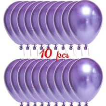 Load image into Gallery viewer, 10/20 Star Metallic Confetti Latex Transparent 12inch Balloons For Baby Shower Birthday Party Wedding Decoration