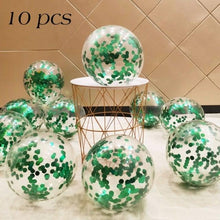 Load image into Gallery viewer, 10/20 Star Metallic Confetti Latex Transparent 12inch Balloons For Baby Shower Birthday Party Wedding Decoration