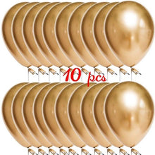 Load image into Gallery viewer, 10/20 Star Metallic Confetti Latex Transparent 12inch Balloons For Baby Shower Birthday Party Wedding Decoration