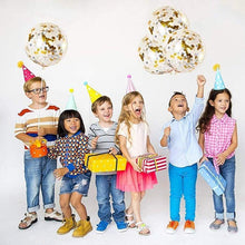 Load image into Gallery viewer, 10/20 Star Metallic Confetti Latex Transparent 12inch Balloons For Baby Shower Birthday Party Wedding Decoration