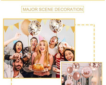 Load image into Gallery viewer, 10/20 Star Metallic Confetti Latex Transparent 12inch Balloons For Baby Shower Birthday Party Wedding Decoration