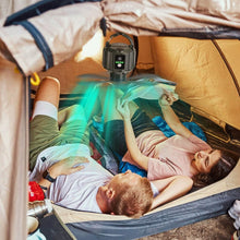 Load image into Gallery viewer, 10400mAh USB Battery Powered Hanging Tent Lantern Fan Power Bank