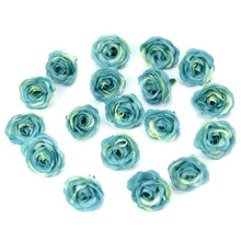 Load image into Gallery viewer, 10/50/100pcs 2.5cm Mini Silk Fake Flower Heads Artificial Rose Flower For Crafts Wedding Party Home Decoration Accessories