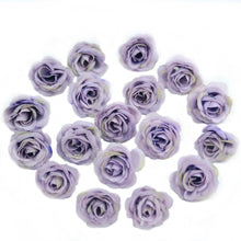 Load image into Gallery viewer, 10/50/100pcs 2.5cm Mini Silk Fake Flower Heads Artificial Rose Flower For Crafts Wedding Party Home Decoration Accessories