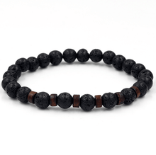 Load image into Gallery viewer, Epic Legendary Volcanic Stone Bracelet For Men And Women Lava Stone Stretch Yoga Bead Bracelet