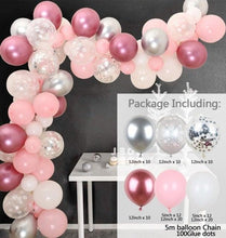 Load image into Gallery viewer, 106pcs Blue Snowflake Birthday Balloon Party Ice Snow Decoration Baby Balloon Winter Christmas New Year Balloons Wedding and Birthday Party