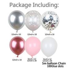 Load image into Gallery viewer, 106pcs Blue Snowflake Birthday Balloon Party Ice Snow Decoration Baby Balloon Winter Christmas New Year Balloons Wedding and Birthday Party