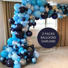 Load image into Gallery viewer, 106pcs New Retro Blue Balloon Garland Arch Kit Confetti Balloons For Baby Shower Wedding Birthday Party Anniversary Ballon Decoration Shower Party