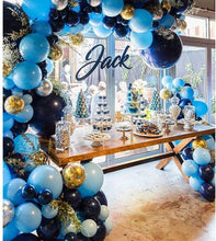 Load image into Gallery viewer, 106pcs New Retro Blue Balloon Garland Arch Kit Confetti Balloons For Baby Shower Wedding Birthday Party Anniversary Ballon Decoration Shower Party