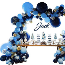 Load image into Gallery viewer, 106pcs New Retro Blue Balloon Garland Arch Kit Confetti Balloons For Baby Shower Wedding Birthday Party Anniversary Ballon Decoration Shower Party