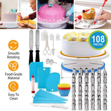 Load image into Gallery viewer, 108-Piece: Cake Decorating Supplies Kit