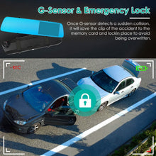 Load image into Gallery viewer, 1080P Car DVR 4.3inches Dash Cam with 140° Angle Loop Recording