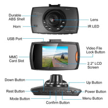 Load image into Gallery viewer, 1080P Car DVR Camera Dash Cam