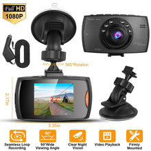 Load image into Gallery viewer, 1080P Car DVR Camera Dash Cam