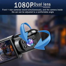 Load image into Gallery viewer, 1080P High-Definition Dual Camera Dash Cam for Cars 3.16 Inch IPS Screen GPS and Lane Departure Warning