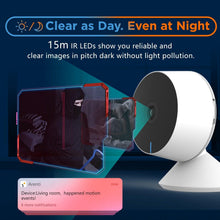 Load image into Gallery viewer, 1080P IP Wifi Camera Indoor Surveillance Camera Baby Monitor Mini Cam Home Security Webcam Motion Detection with Night Vision AIl Human Detection Activity Zone
