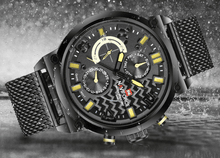 Load image into Gallery viewer, Men's Multifunction Analog Quartz Watches Waterproof Wrist Watch With Stainless Steel Mesh Band Excellent Design Perfect Gift