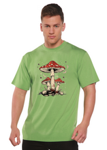 Load image into Gallery viewer, Boho Retro Hippie Mushrooms Natural Unisex Bamboo/Cotton Graphic T-Shirt