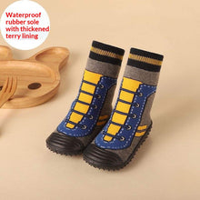 Load image into Gallery viewer, Newborn Baby Boys/Girls Socks With Anti-Slip Soft Rubber Soled Outdoor Foot Socks Animal Carton Floor Booties Socks For Kids