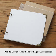 Load image into Gallery viewer, 10Inch Wedding Photo Album Scrapbook Cardboard Albums Photo Baby Scrapbooking Album Blank Cover Travel Albums For Photos Home Decor House Decoration DIY Memorable Gifts For Loved Ones