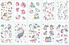 Load image into Gallery viewer, 10pcs Dinosaur Sticker Temporary Tatoo Waterproof Colorful Elegant Children Tattoos
