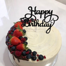 Load image into Gallery viewer, 10pcs Glitter Happy Birthday Cake Topper Happy Birthday Cake Topper Happy Birthday Cupcake Topper Glitter Gold Decoration Bling Sparkle Decoration Sign Happy Birthday Cake Topper Girl Birthday Dessert Decor