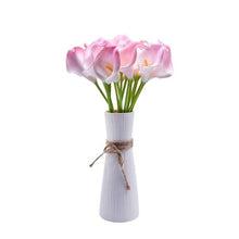 Load image into Gallery viewer, 10Pcs High Quality Real Touch Calla Lily Artificial Flowers Bouquet For Wedding Bridal Home Kitchen Table Flower Decoration Home Decor
