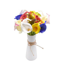 Load image into Gallery viewer, 10Pcs High Quality Real Touch Calla Lily Artificial Flowers Bouquet For Wedding Bridal Home Kitchen Table Flower Decoration Home Decor
