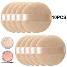 Load image into Gallery viewer, 10pcs Professional Round Shape Face Body Powder Portable Soft Cosmetic Puff Makeup Sponge and Makeup Puff For Liquid Foundation